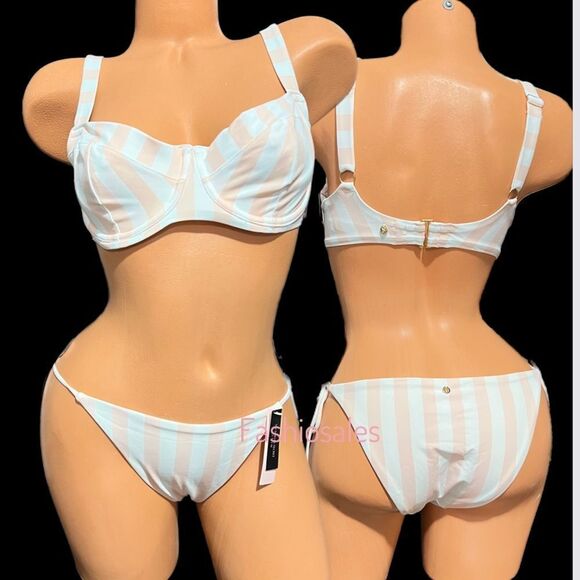 Victorias Secret Swim Wicked Push up without padding Bikini top & bottom 34C / M - Picture 9 of 12